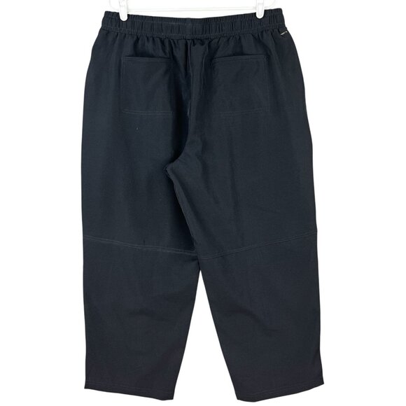 Mondetta Women's Pull-on Stretch High Rise Textured Black Ankle Pant Size XL NWT - Picture 2 of 14